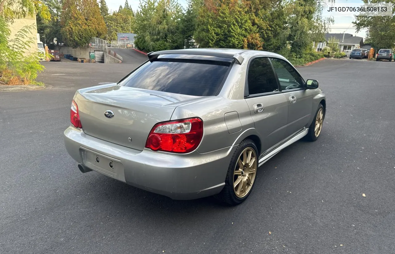 2006 Subaru Impreza Wr VIN: JF1GD70636L508153 Lot: 71320874