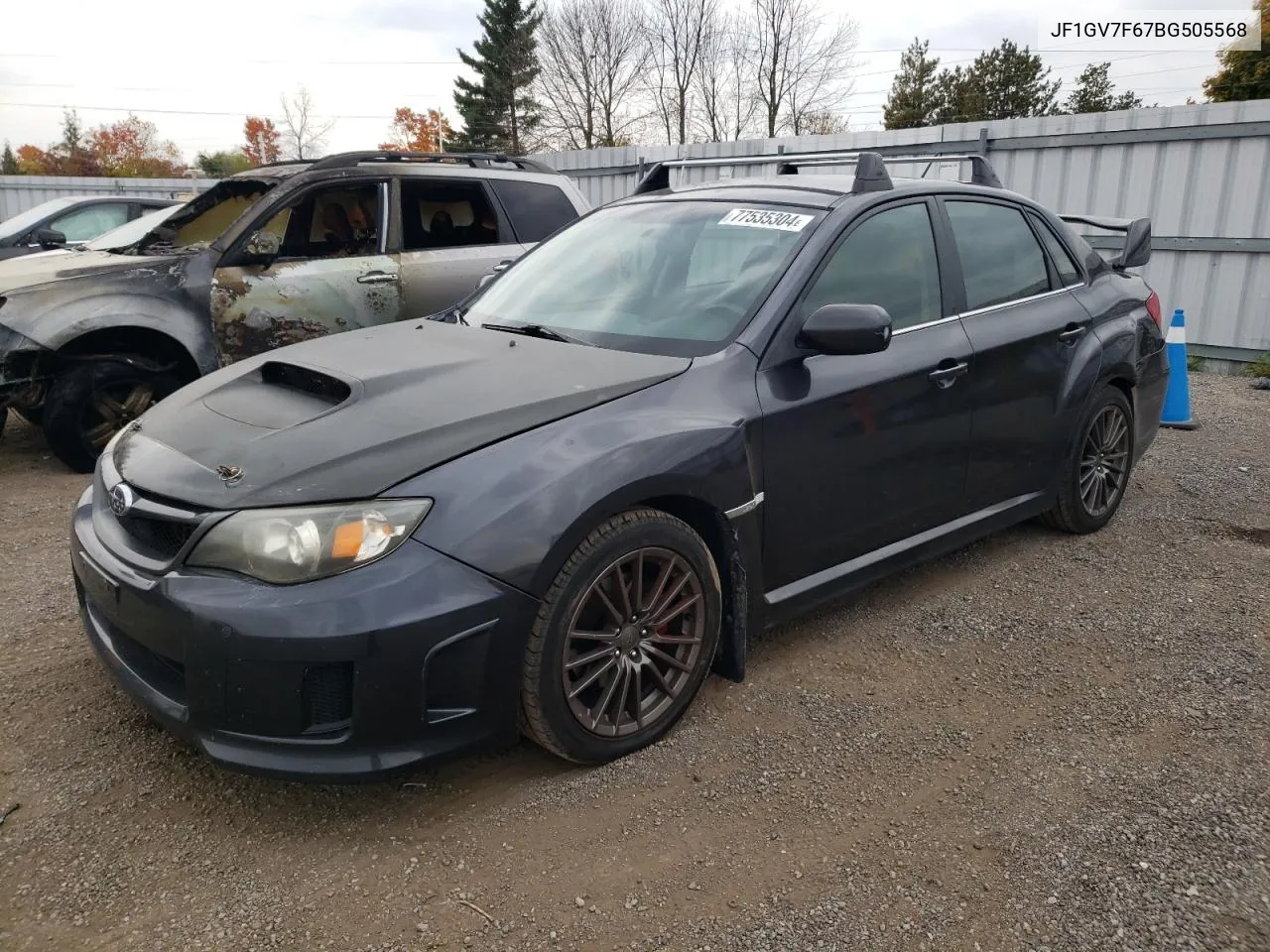 2011 Subaru Impreza Wrx VIN: JF1GV7F67BG505568 Lot: 77535304