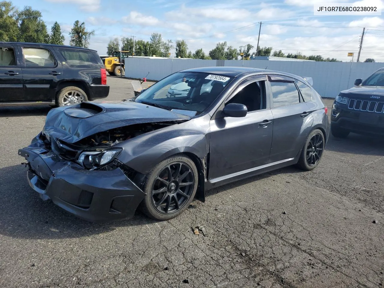 2012 Subaru Impreza Wrx VIN: JF1GR7E68CG238092 Lot: 70792564