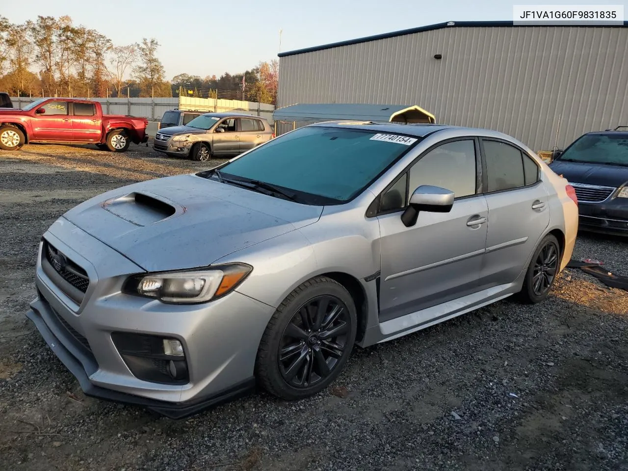 2015 Subaru Wrx Limited VIN: JF1VA1G60F9831835 Lot: 77740154