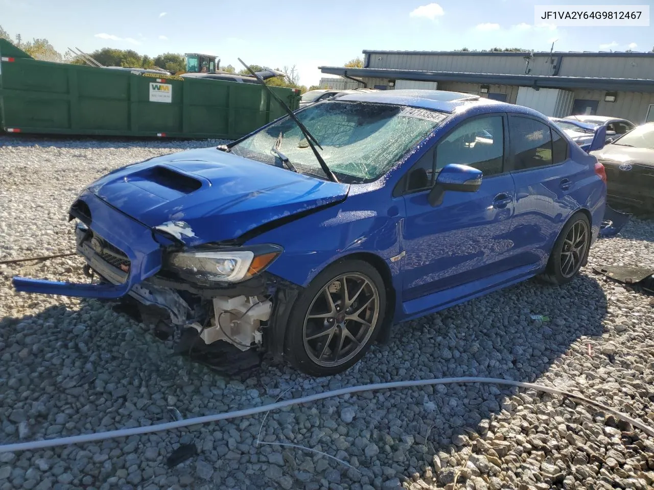 2016 Subaru Wrx Sti Limited VIN: JF1VA2Y64G9812467 Lot: 74713354