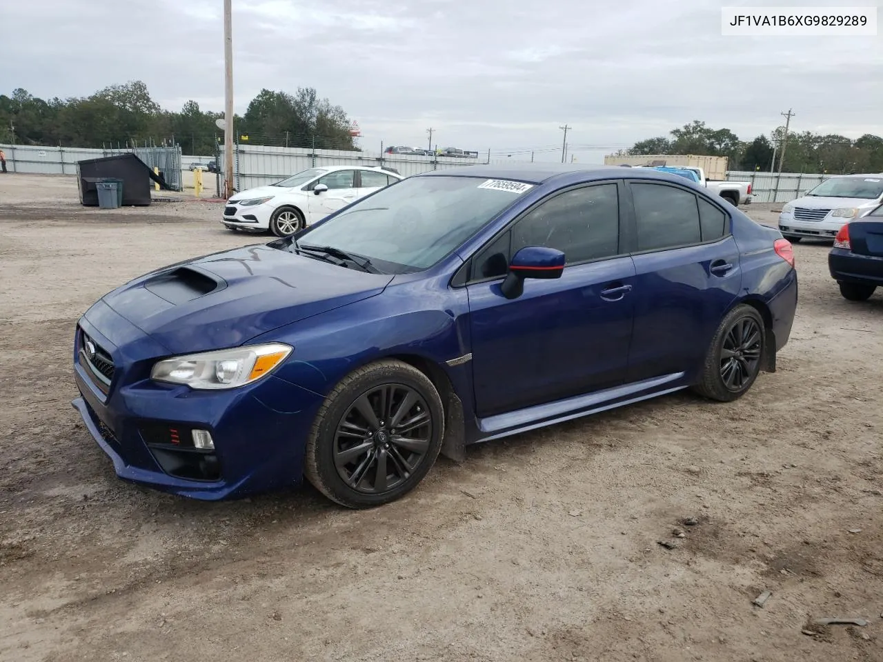 2016 Subaru Wrx VIN: JF1VA1B6XG9829289 Lot: 77659594