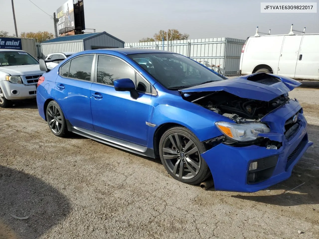 2016 Subaru Wrx Premium VIN: JF1VA1E63G9822017 Lot: 78091474