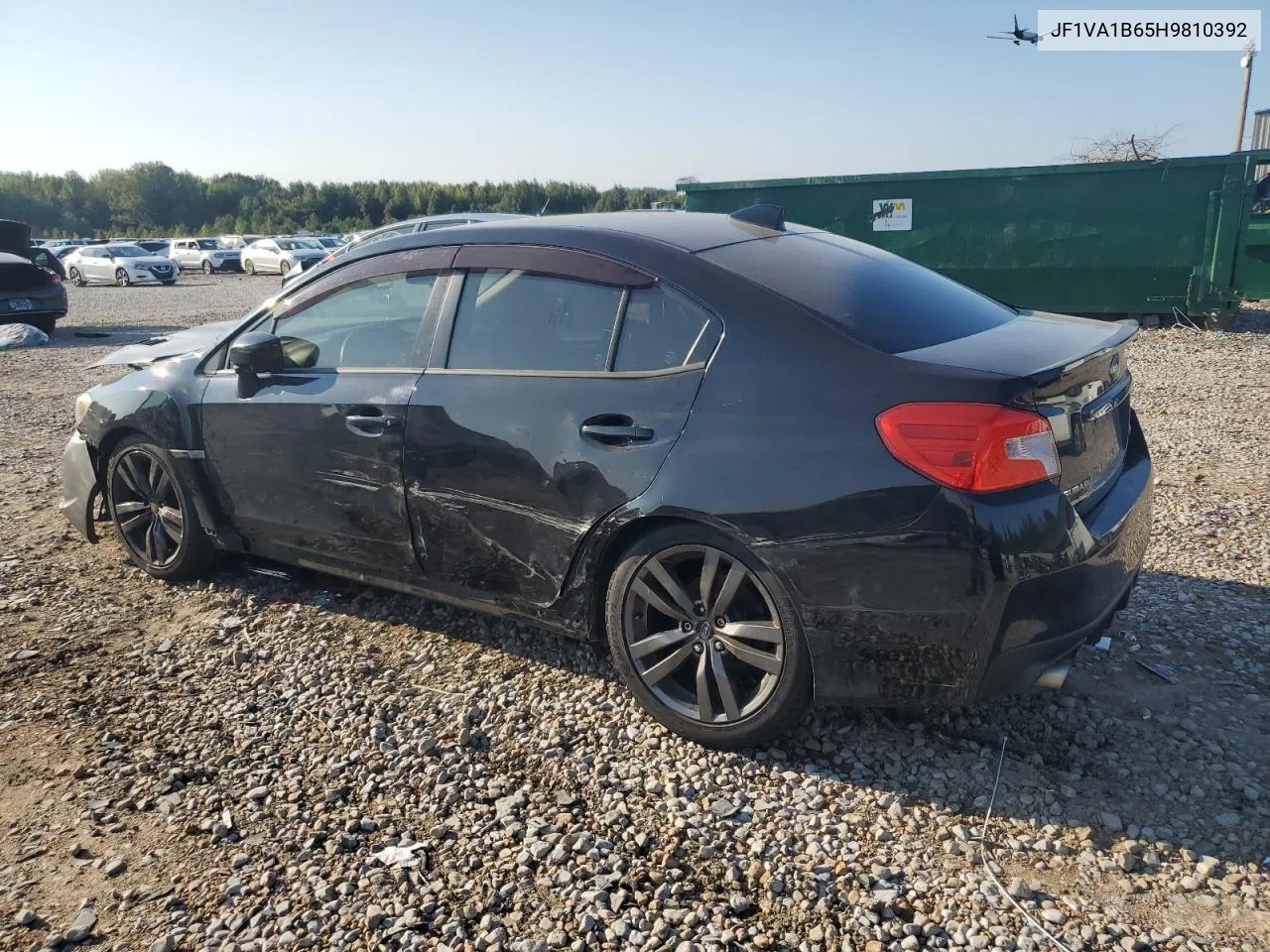 2017 Subaru Wrx VIN: JF1VA1B65H9810392 Lot: 71925014