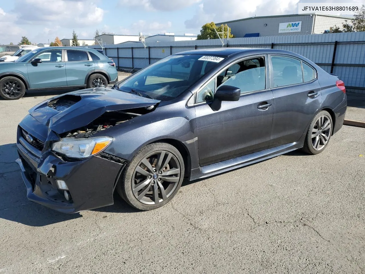 2017 Subaru Wrx Premium VIN: JF1VA1E63H8801689 Lot: 80037384