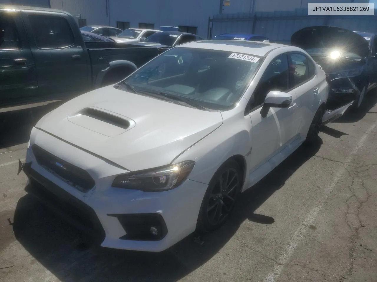 2018 Subaru Wrx Limited VIN: JF1VA1L63J8821269 Lot: 67321234