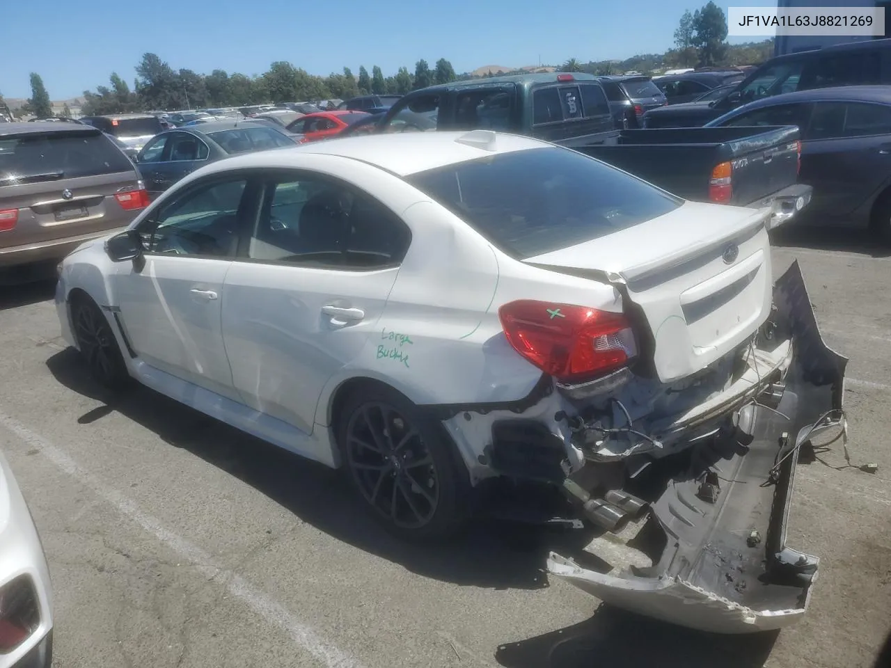 2018 Subaru Wrx Limited VIN: JF1VA1L63J8821269 Lot: 67321234