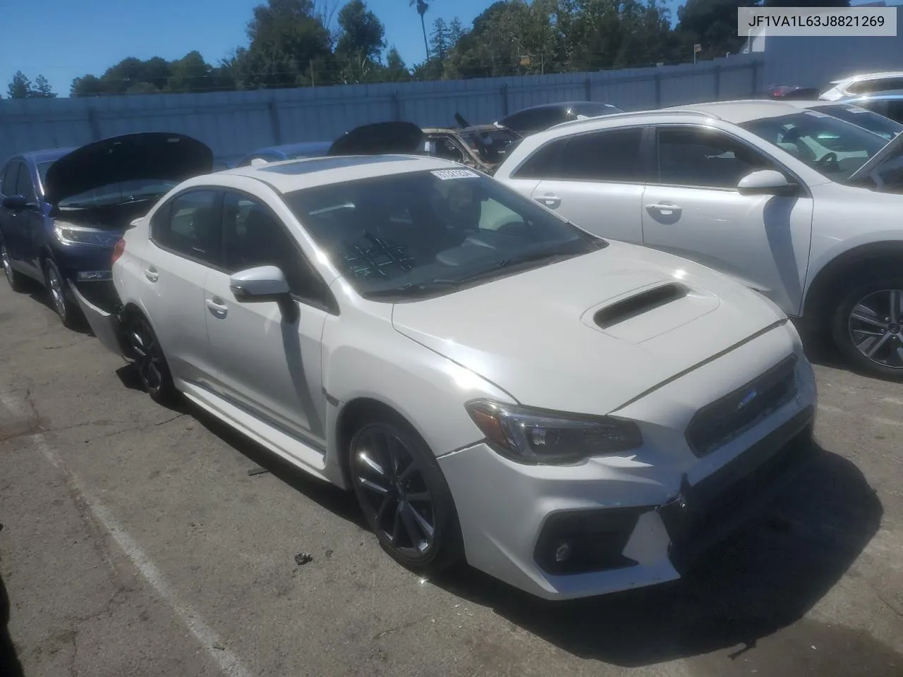 2018 Subaru Wrx Limited VIN: JF1VA1L63J8821269 Lot: 67321234