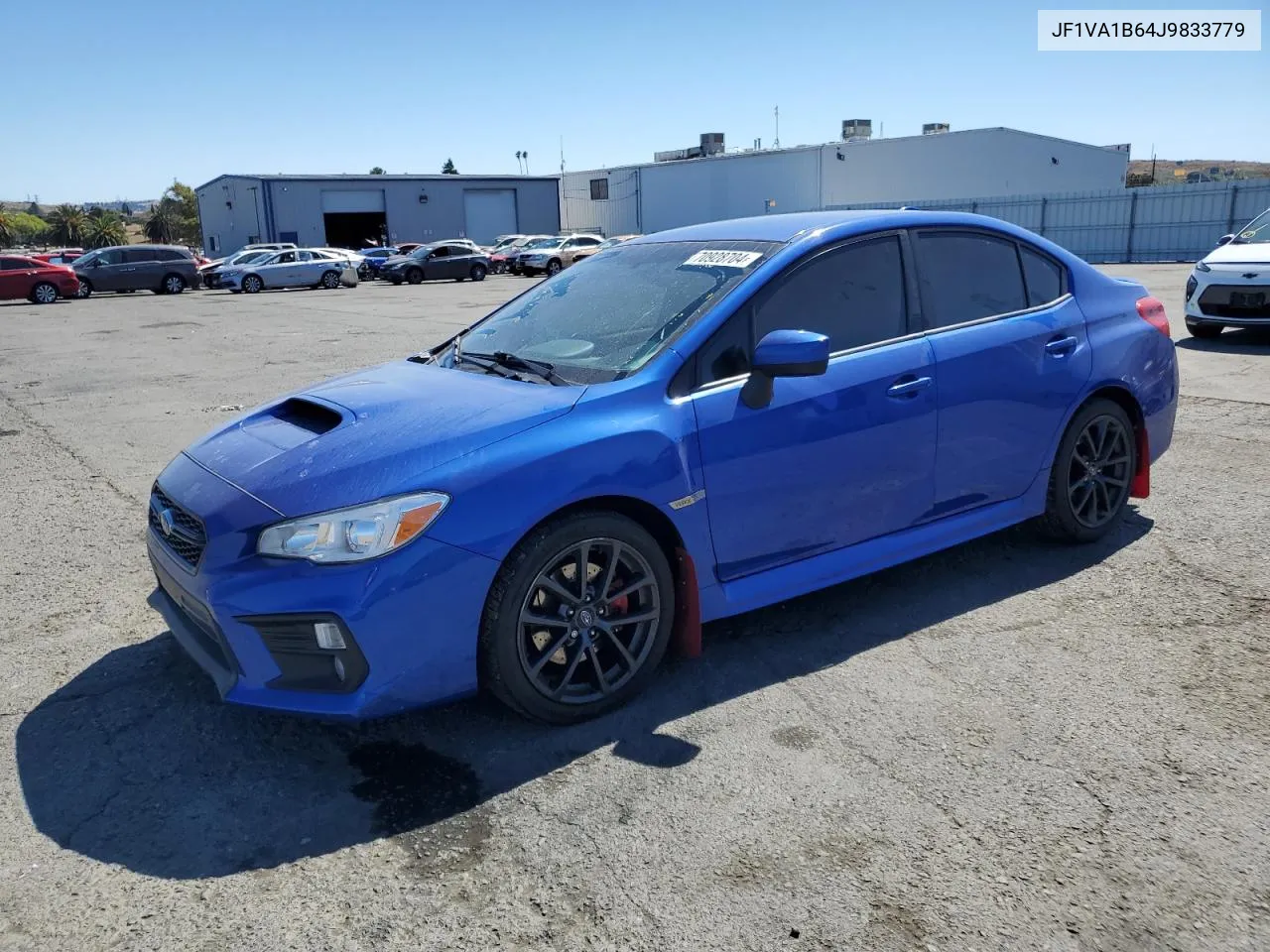 2018 Subaru Wrx VIN: JF1VA1B64J9833779 Lot: 70928704