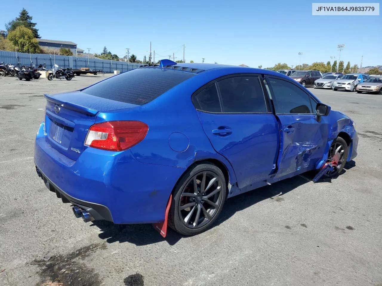 2018 Subaru Wrx VIN: JF1VA1B64J9833779 Lot: 70928704