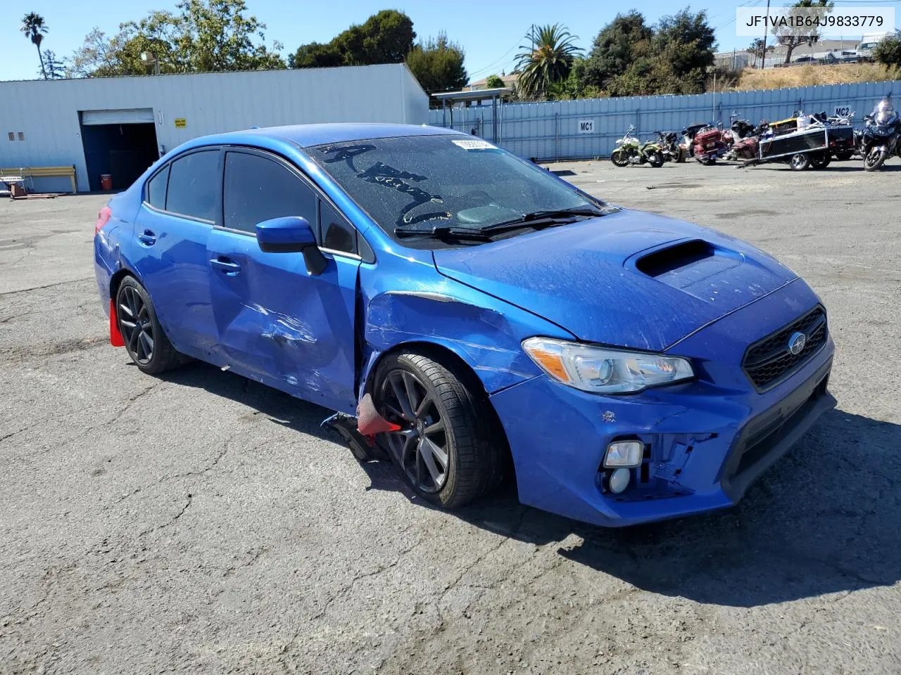 2018 Subaru Wrx VIN: JF1VA1B64J9833779 Lot: 70928704