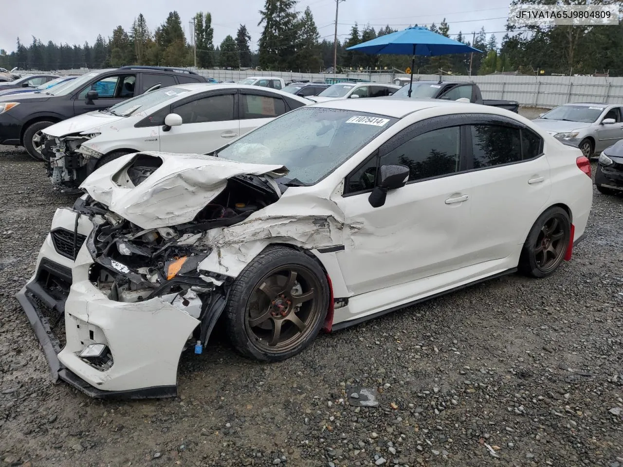 2018 Subaru Wrx VIN: JF1VA1A65J9804809 Lot: 71075414