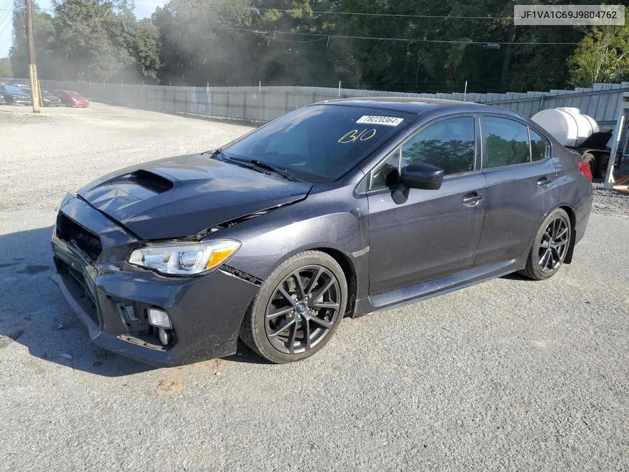 2018 Subaru Wrx Premium VIN: JF1VA1C69J9804762 Lot: 78220364