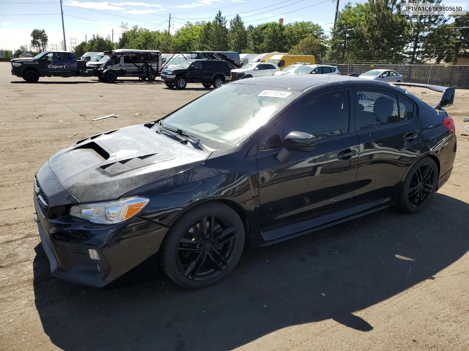 2019 Subaru Wrx Premium VIN: JF1VA1C61K9805650 Lot: 60415354