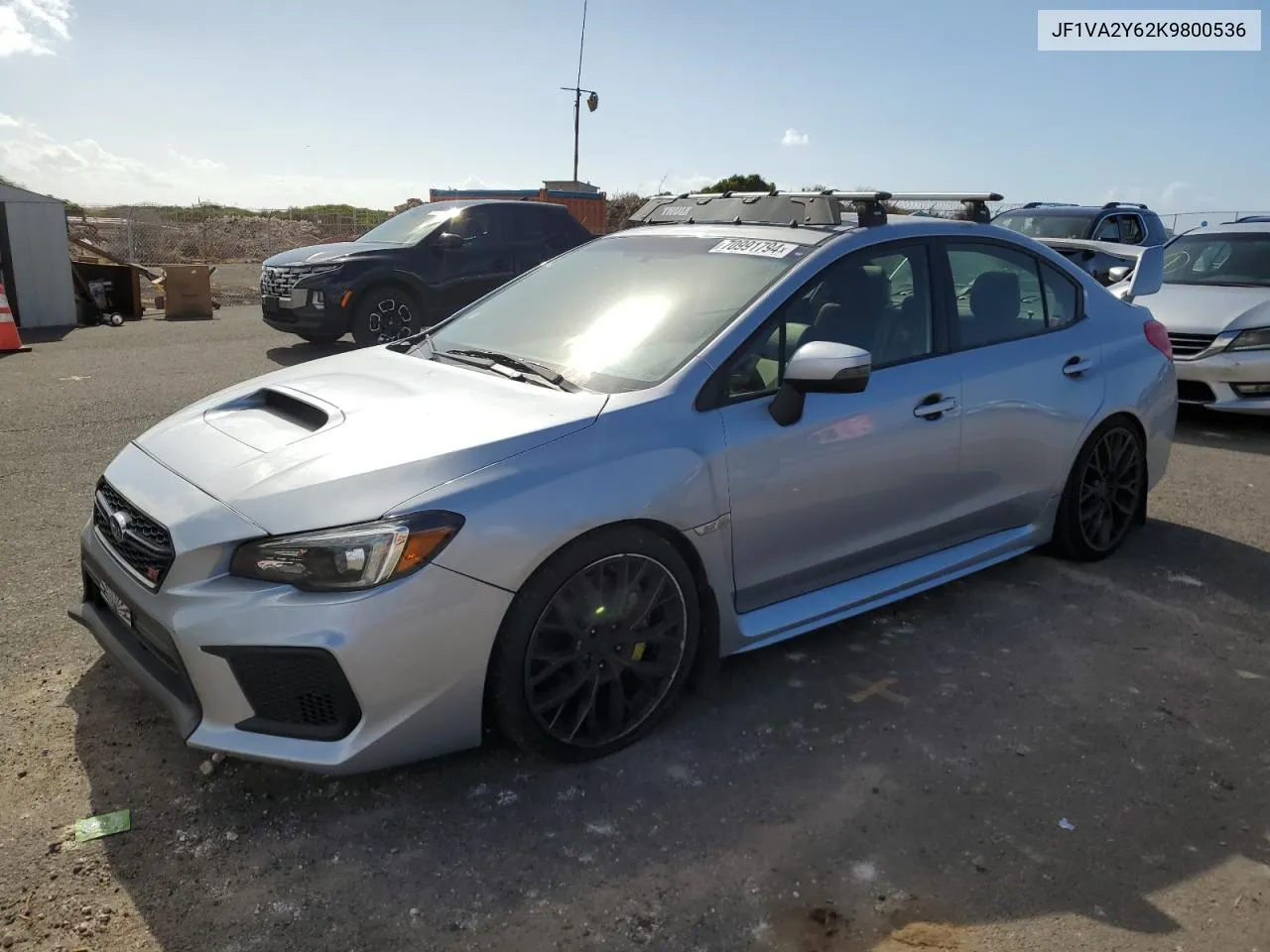 2019 Subaru Wrx Sti Limited VIN: JF1VA2Y62K9800536 Lot: 70991794