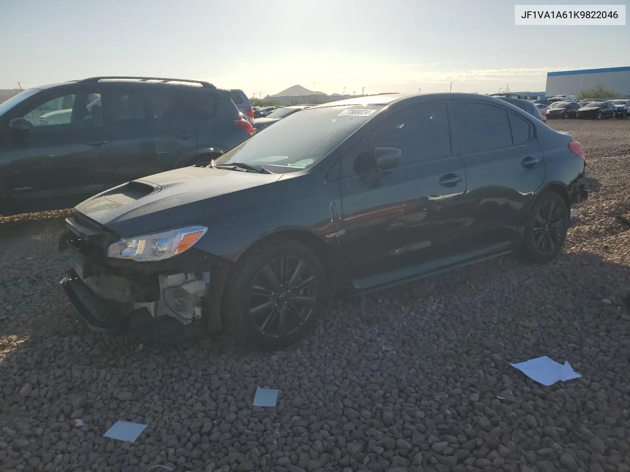 2019 Subaru Wrx VIN: JF1VA1A61K9822046 Lot: 77808034