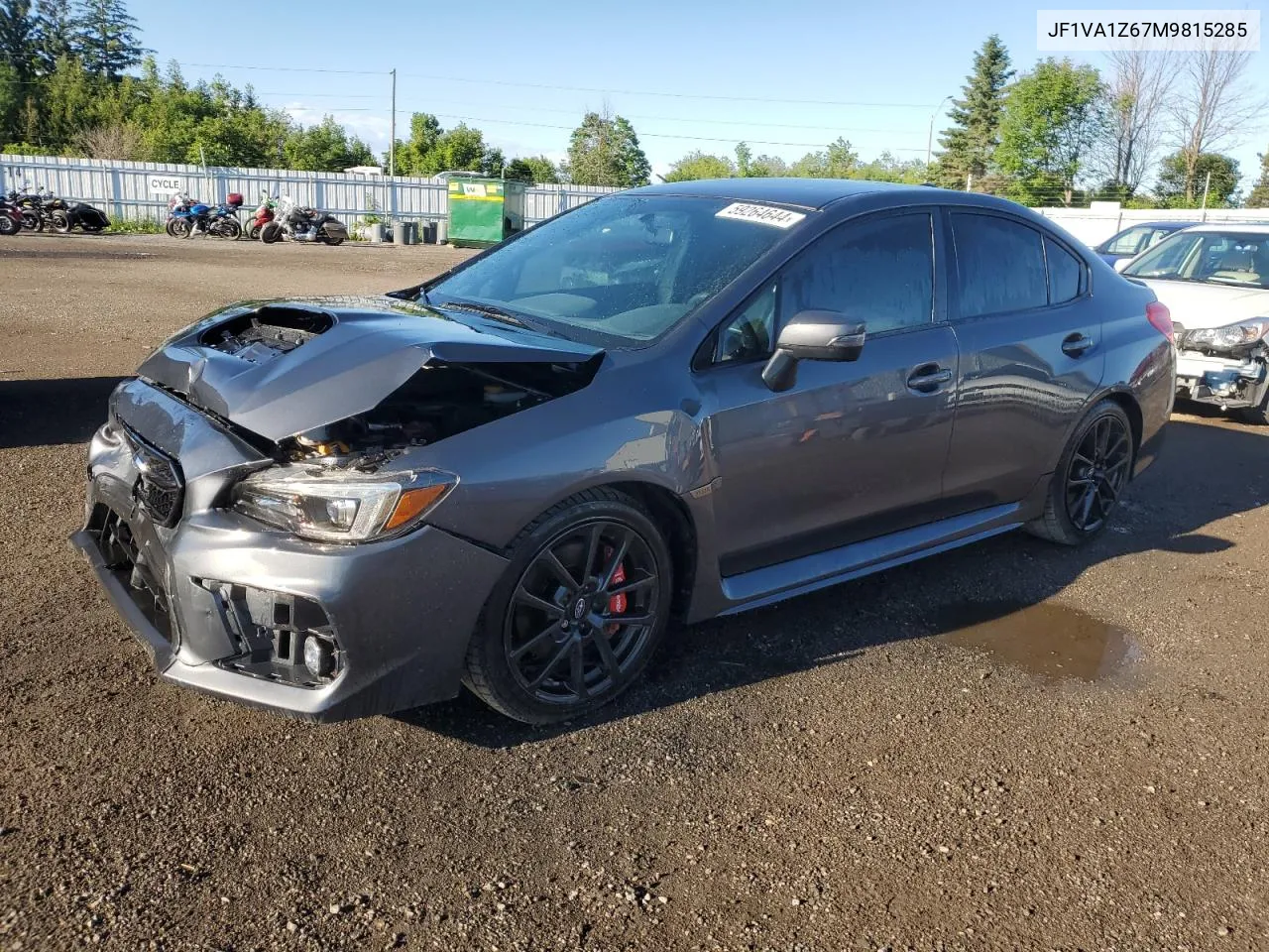 2021 Subaru Wrx Sport Tech VIN: JF1VA1Z67M9815285 Lot: 59264644