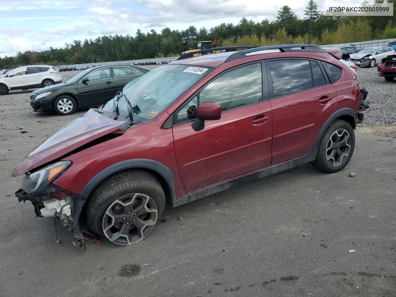 2013 Subaru Xv Crosstrek 2.0 Limited VIN: JF2GPAKC2D2805999 Lot: 73743594