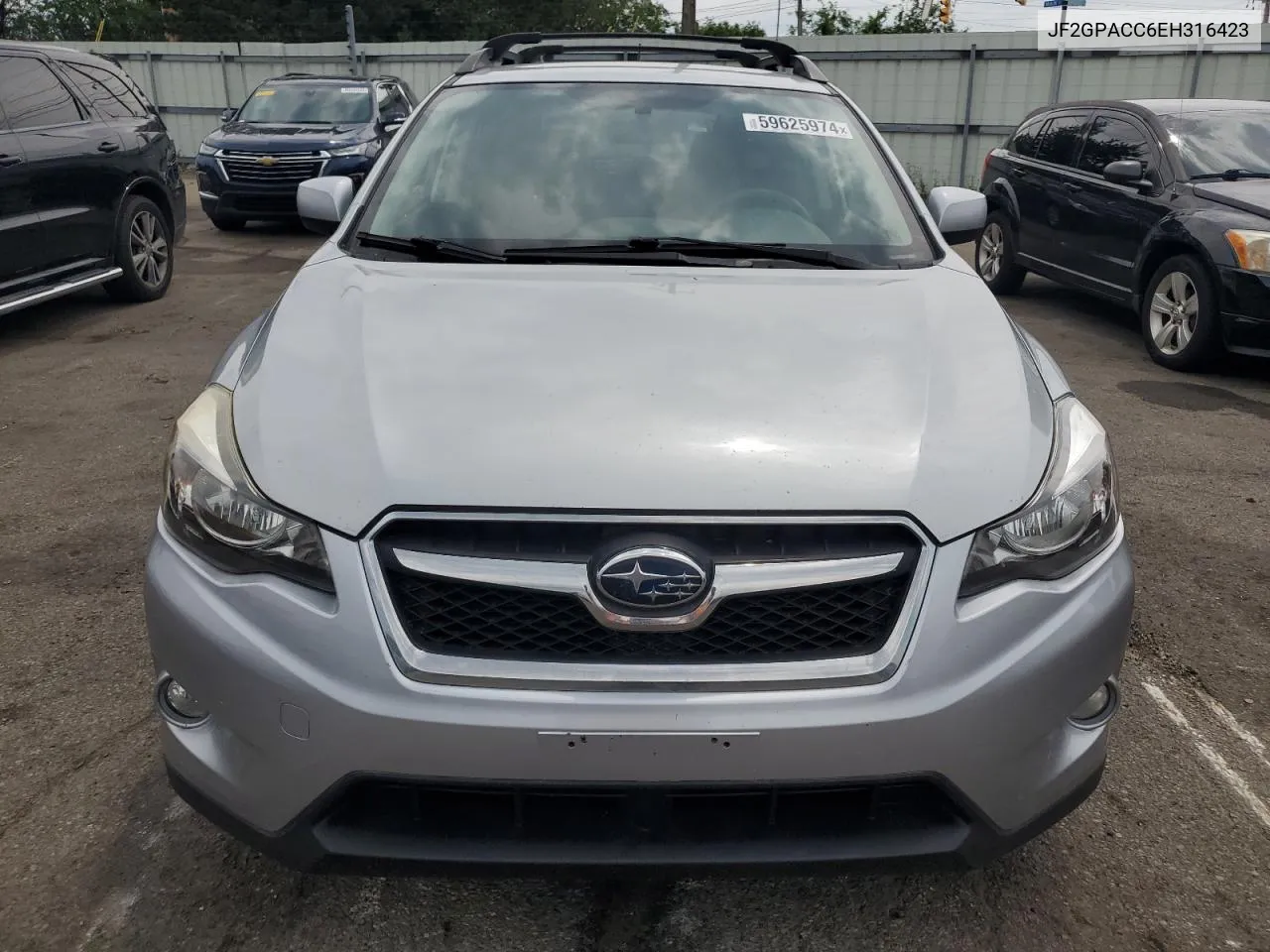 2014 Subaru Xv Crosstrek 2.0 Premium VIN: JF2GPACC6EH316423 Lot: 59625974