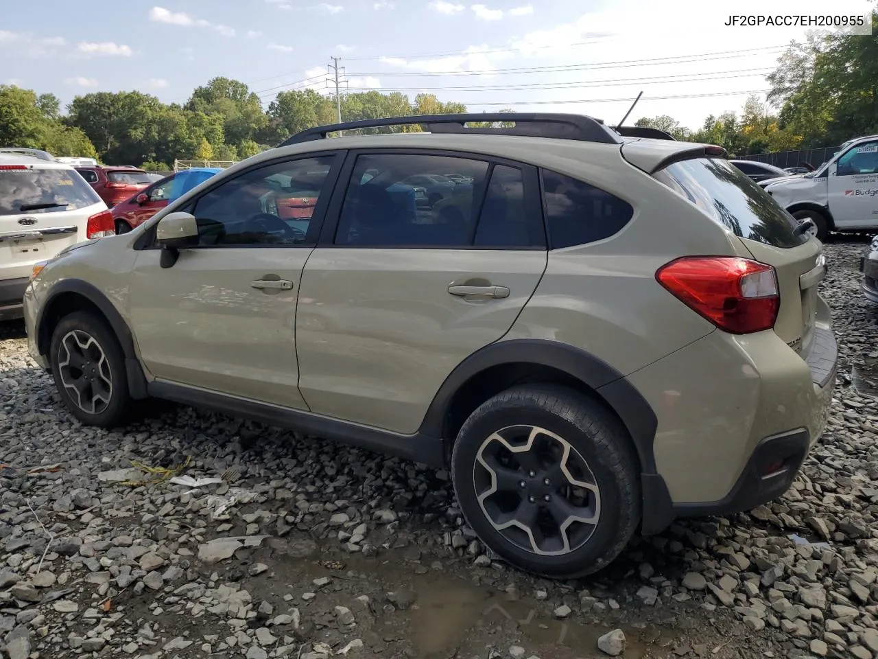 2014 Subaru Xv Crosstrek 2.0 Premium VIN: JF2GPACC7EH200955 Lot: 69224274