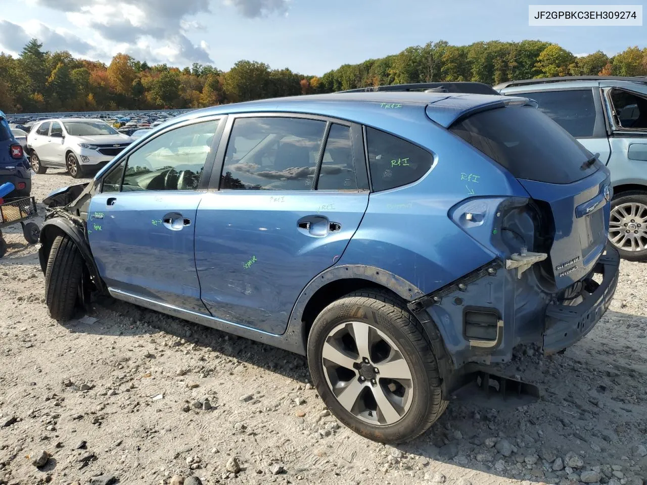 2014 Subaru Xv Crosstrek 2.0I Hybrid Touring VIN: JF2GPBKC3EH309274 Lot: 73527944