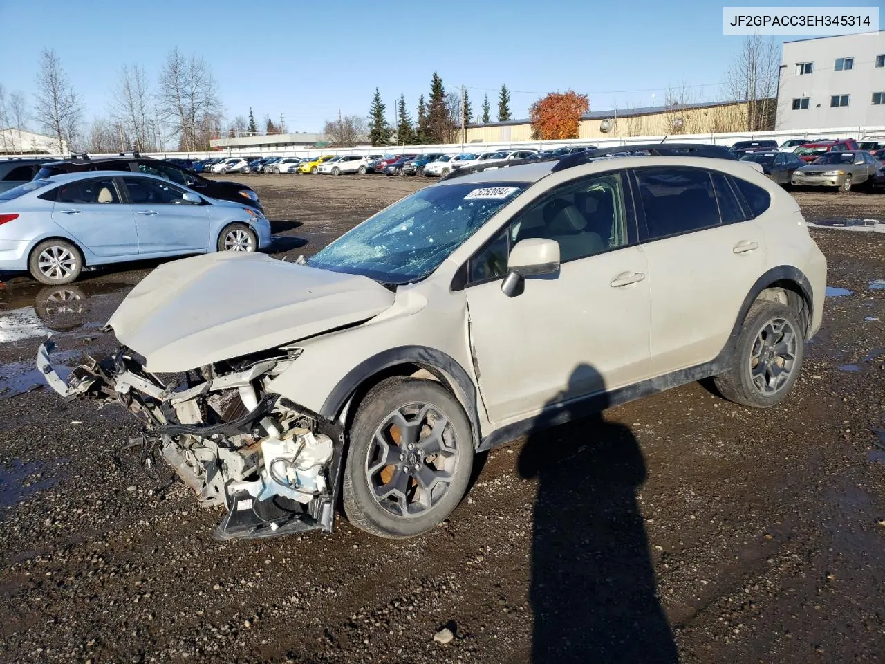 2014 Subaru Xv Crosstrek 2.0 Premium VIN: JF2GPACC3EH345314 Lot: 75252084