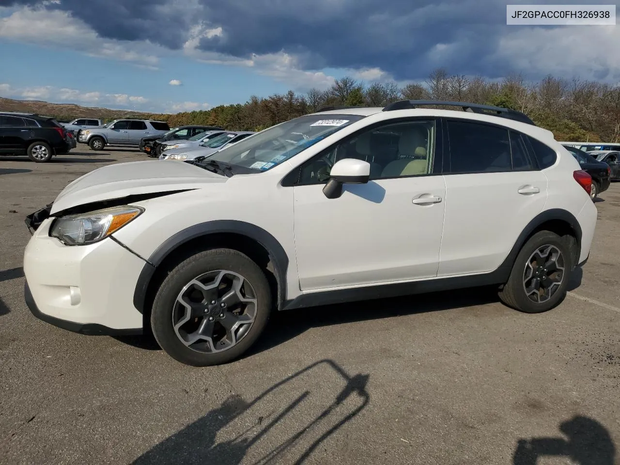 2015 Subaru Xv Crosstrek 2.0 Premium VIN: JF2GPACC0FH326938 Lot: 73312974