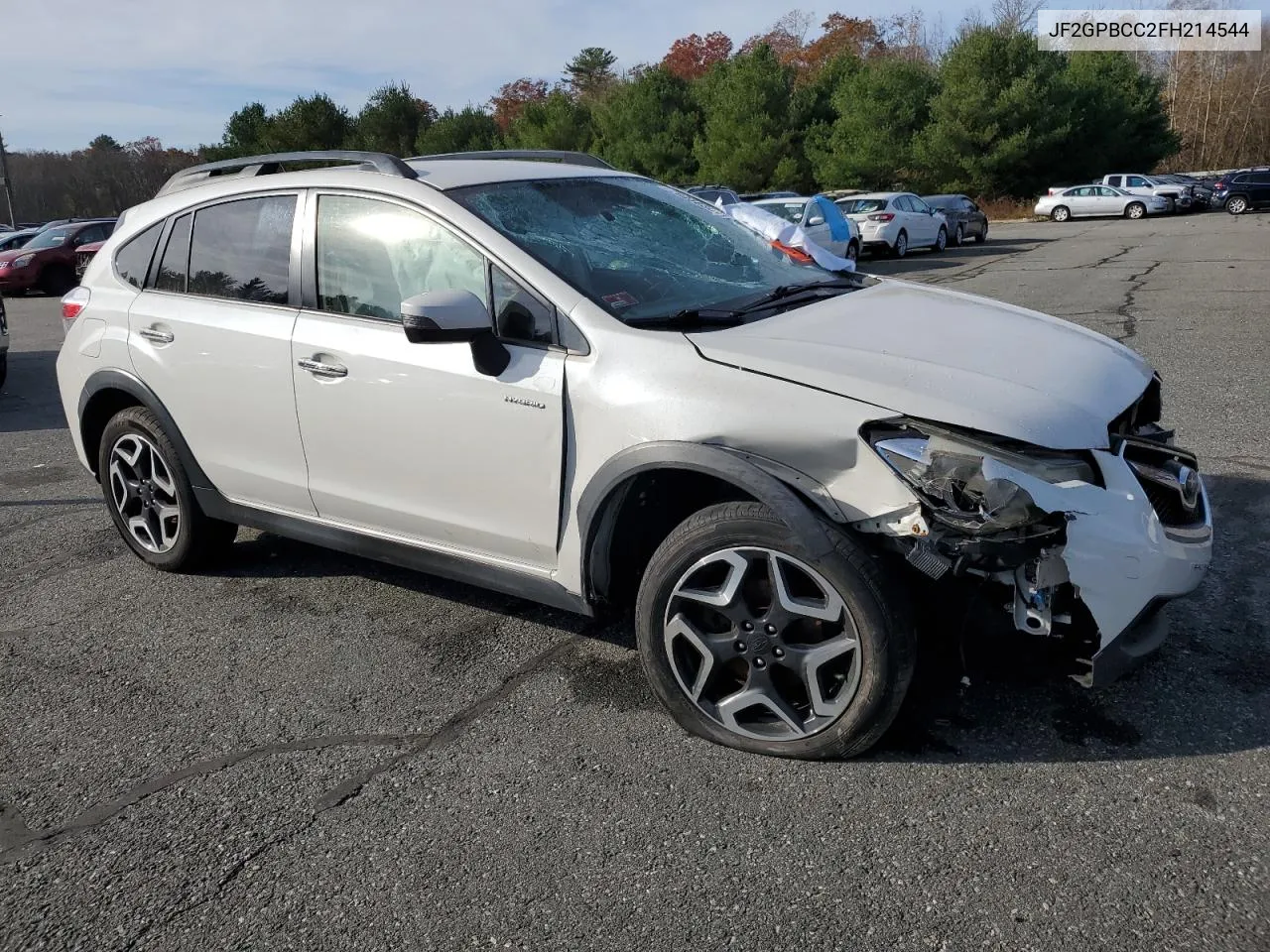 2015 Subaru Xv Crosstrek 2.0I Hybrid VIN: JF2GPBCC2FH214544 Lot: 78058304