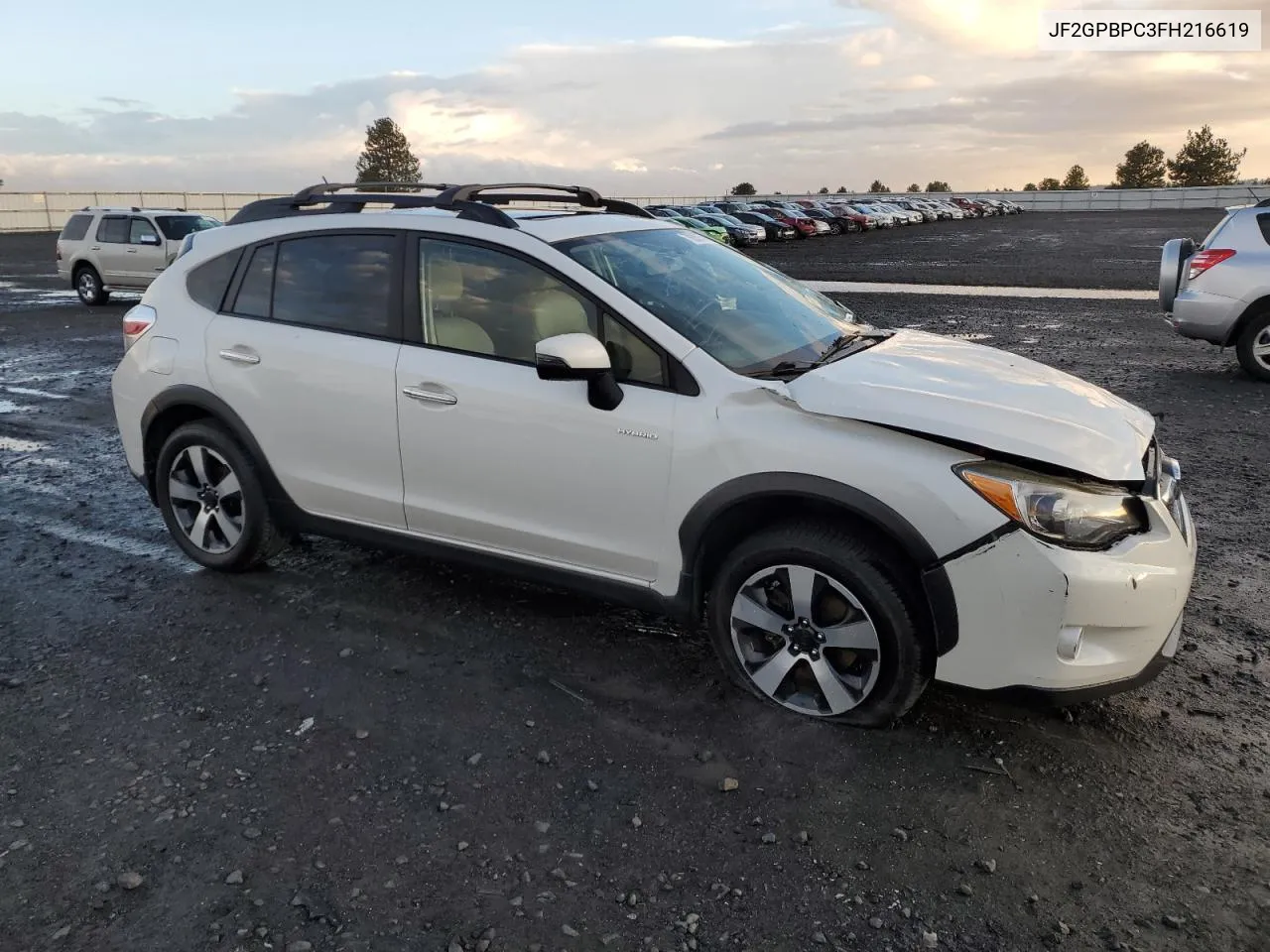 2015 Subaru Xv Crosstrek 2.0I Hybrid Touring VIN: JF2GPBPC3FH216619 Lot: 79282574