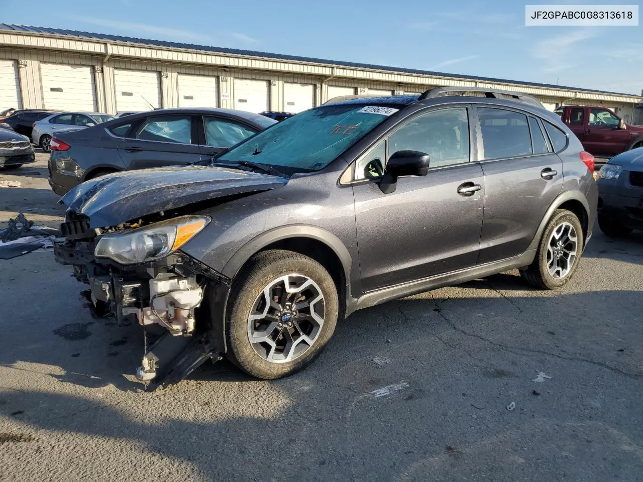 2016 Subaru Crosstrek Premium VIN: JF2GPABC0G8313618 Lot: 72196274