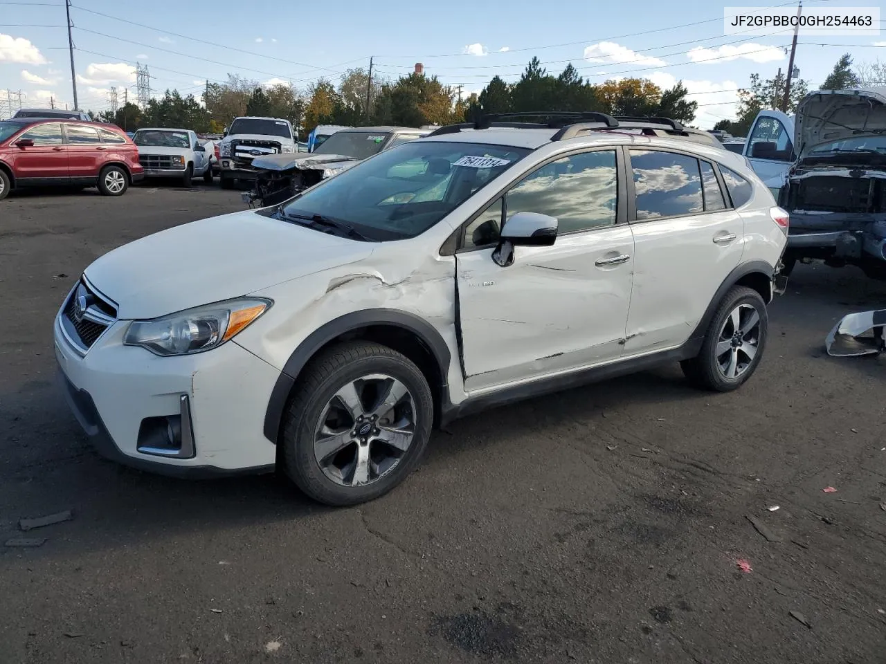 2016 Subaru Crosstrek 2.0I Hybrid VIN: JF2GPBBC0GH254463 Lot: 76411314