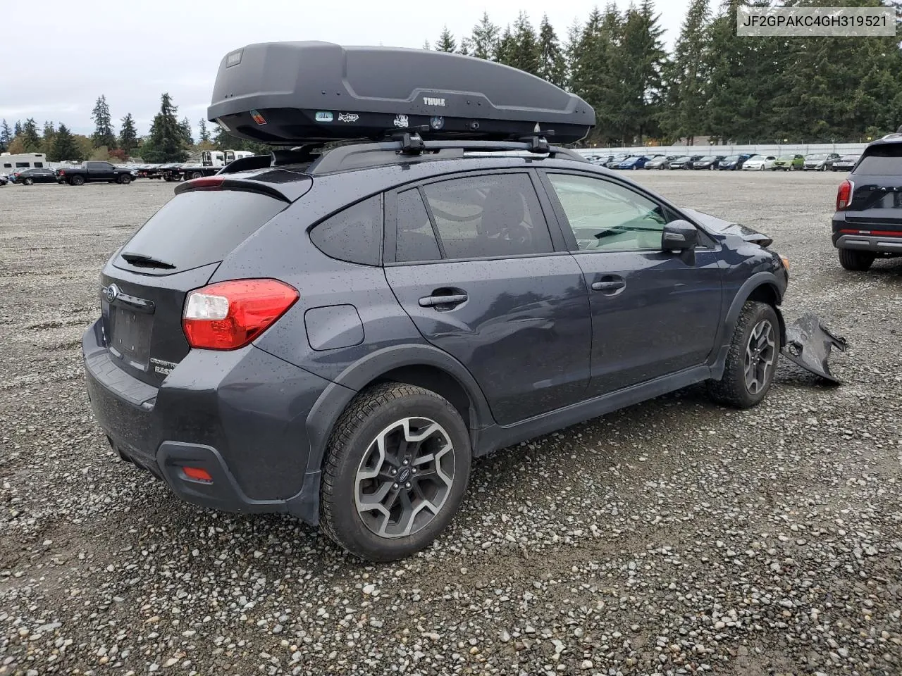 2016 Subaru Crosstrek Limited VIN: JF2GPAKC4GH319521 Lot: 76989984