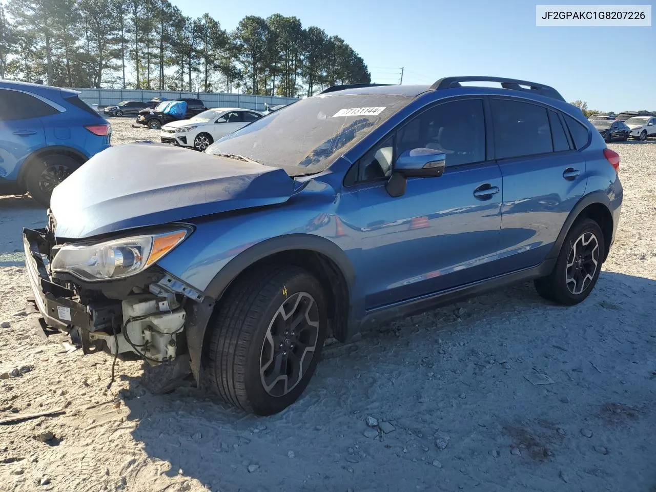 2016 Subaru Crosstrek Limited VIN: JF2GPAKC1G8207226 Lot: 77131144