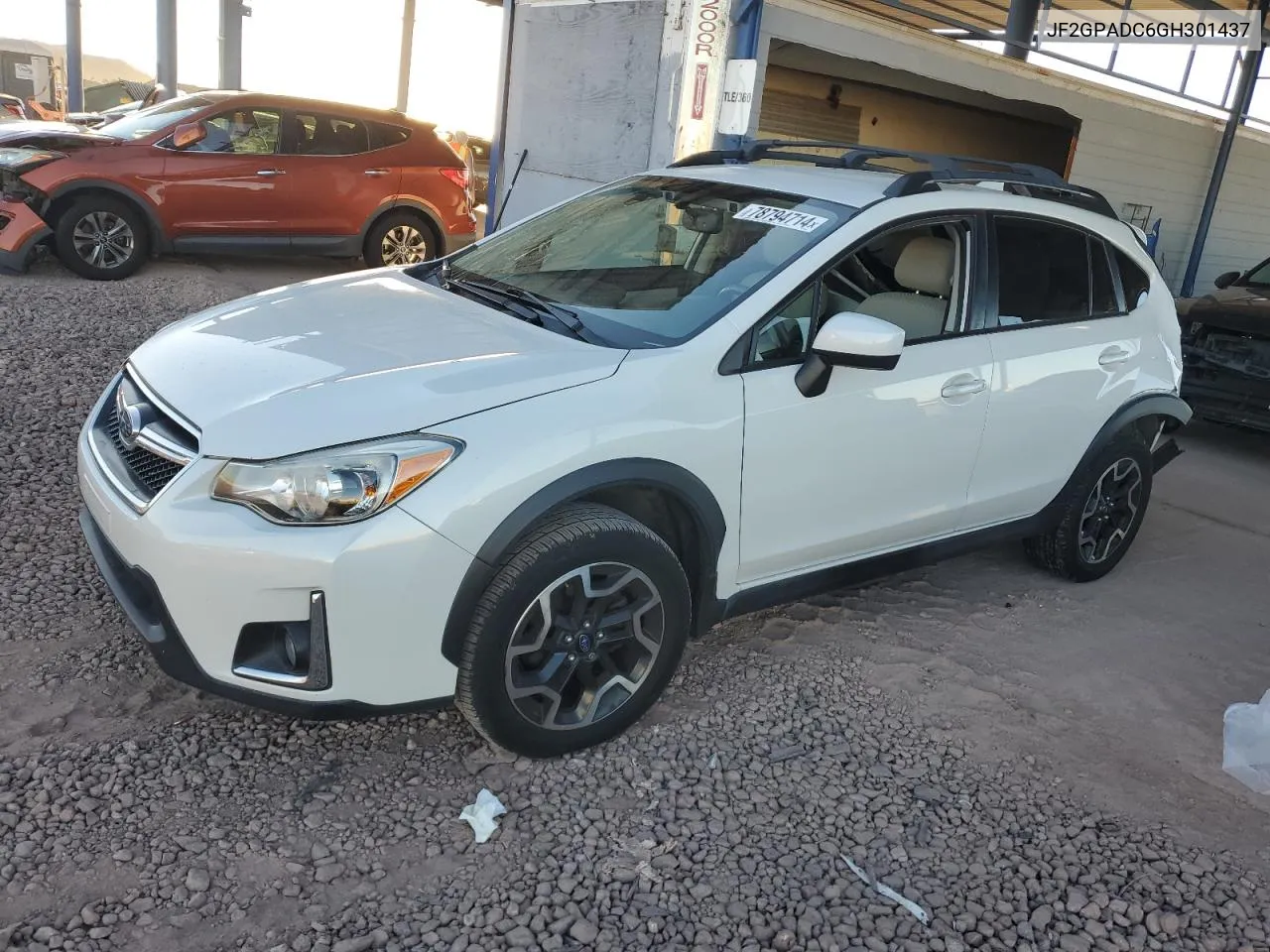 2016 Subaru Crosstrek Premium VIN: JF2GPADC6GH301437 Lot: 78794714