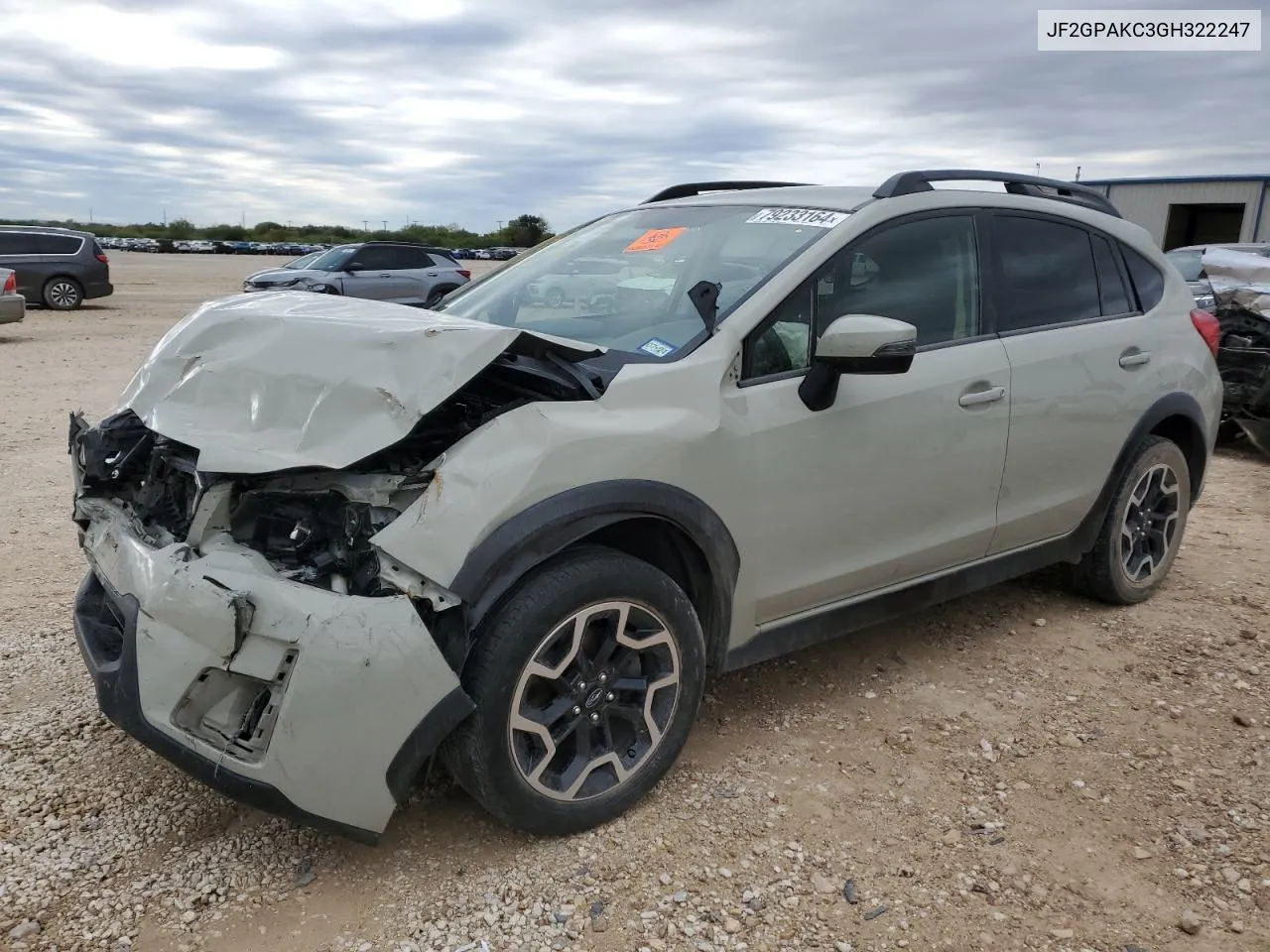 2016 Subaru Crosstrek Limited VIN: JF2GPAKC3GH322247 Lot: 79233164