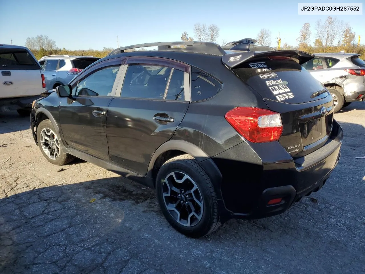 2016 Subaru Crosstrek Premium VIN: JF2GPADC0GH287552 Lot: 80018884