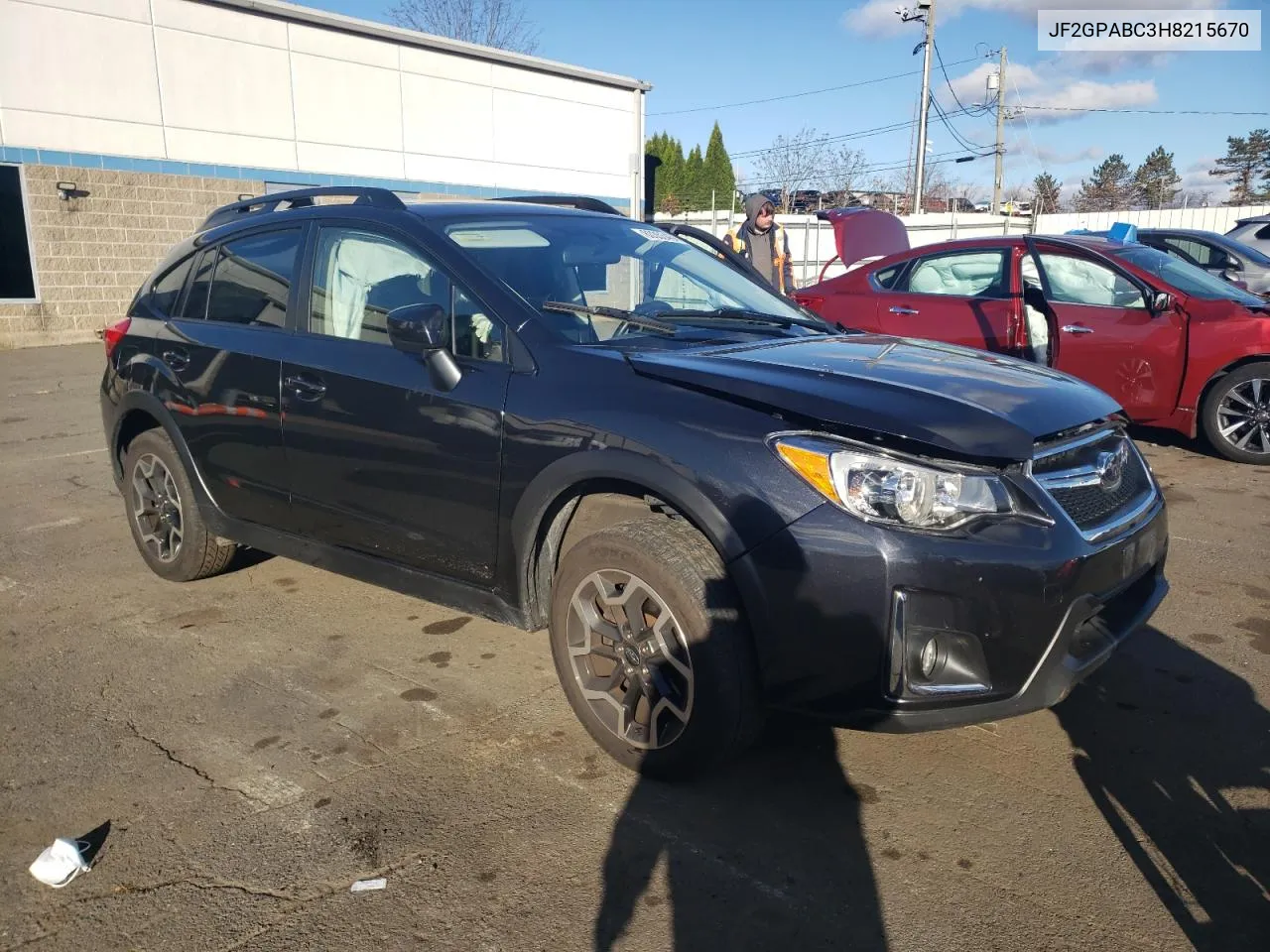 2017 Subaru Crosstrek Premium VIN: JF2GPABC3H8215670 Lot: 80353464