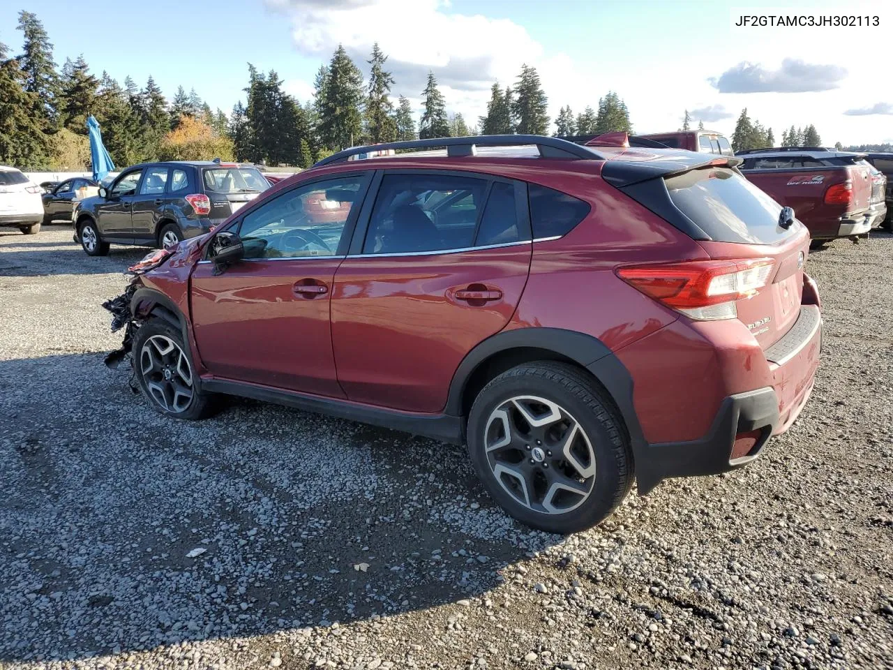 2018 Subaru Crosstrek Limited VIN: JF2GTAMC3JH302113 Lot: 77472894