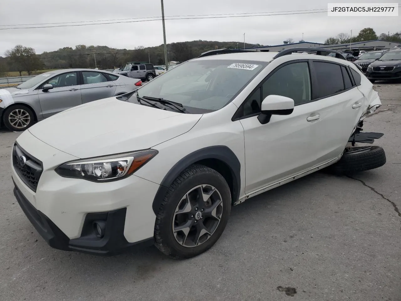 2018 Subaru Crosstrek Premium VIN: JF2GTADC5JH229777 Lot: 79596594