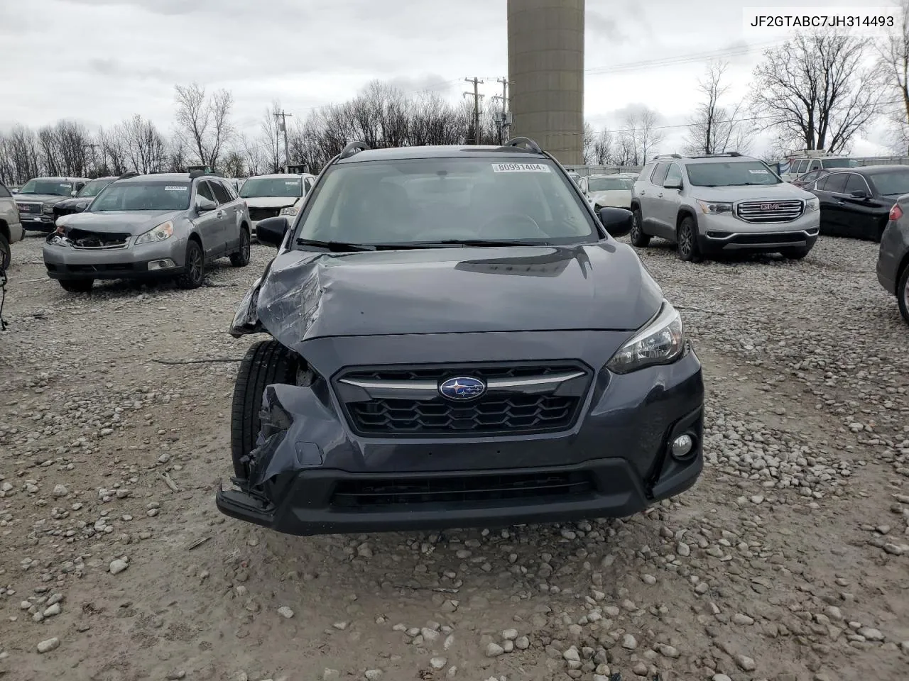 2018 Subaru Crosstrek Premium VIN: JF2GTABC7JH314493 Lot: 80991404