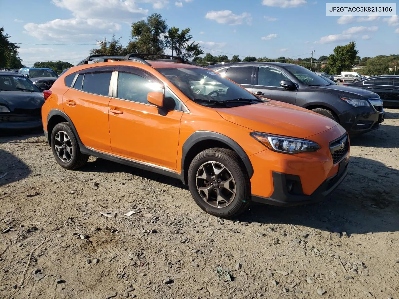 2019 Subaru Crosstrek Premium VIN: JF2GTACC5K8215106 Lot: 71017664