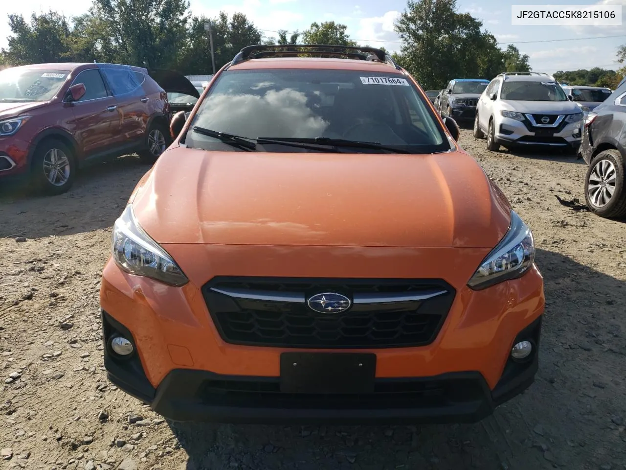 2019 Subaru Crosstrek Premium VIN: JF2GTACC5K8215106 Lot: 71017664