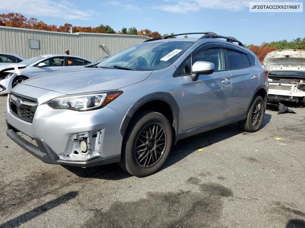 2019 Subaru Crosstrek Premium VIN: JF2GTACC2K9219687 Lot: 74968484