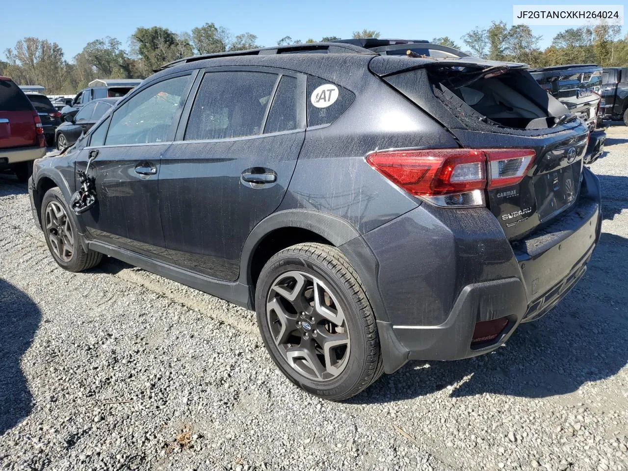 2019 Subaru Crosstrek Limited VIN: JF2GTANCXKH264024 Lot: 75291874