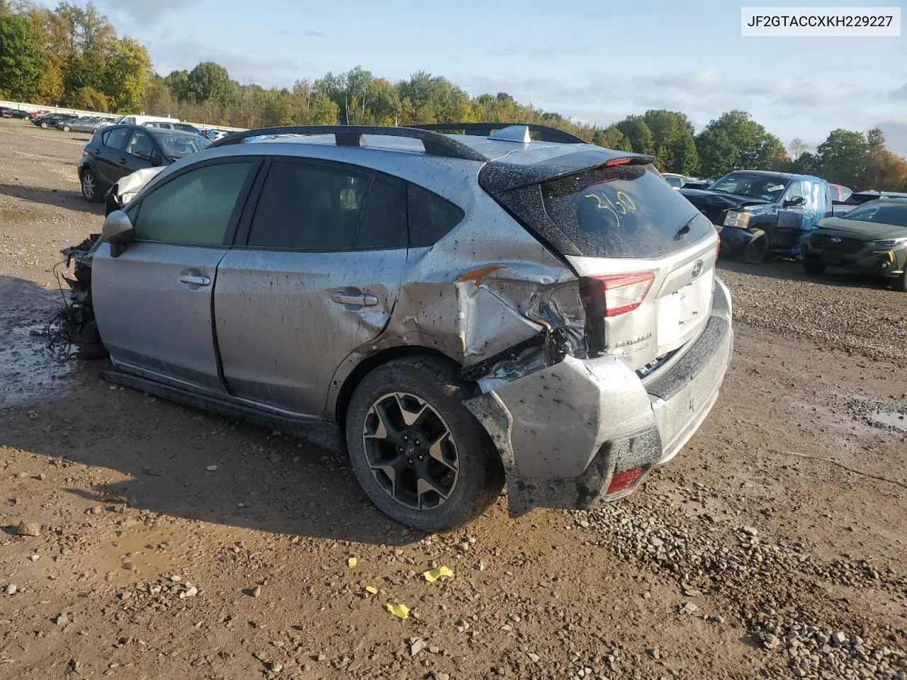 2019 Subaru Crosstrek Premium VIN: JF2GTACCXKH229227 Lot: 75328854