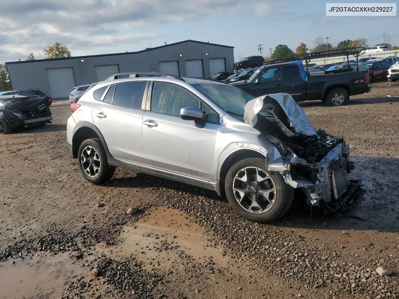 2019 Subaru Crosstrek Premium VIN: JF2GTACCXKH229227 Lot: 75328854