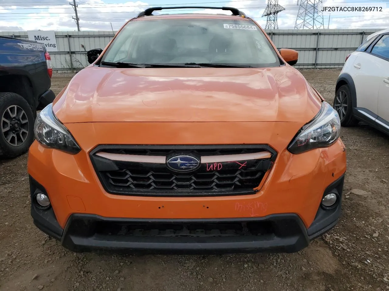 2019 Subaru Crosstrek Premium VIN: JF2GTACC8K8269712 Lot: 75855684