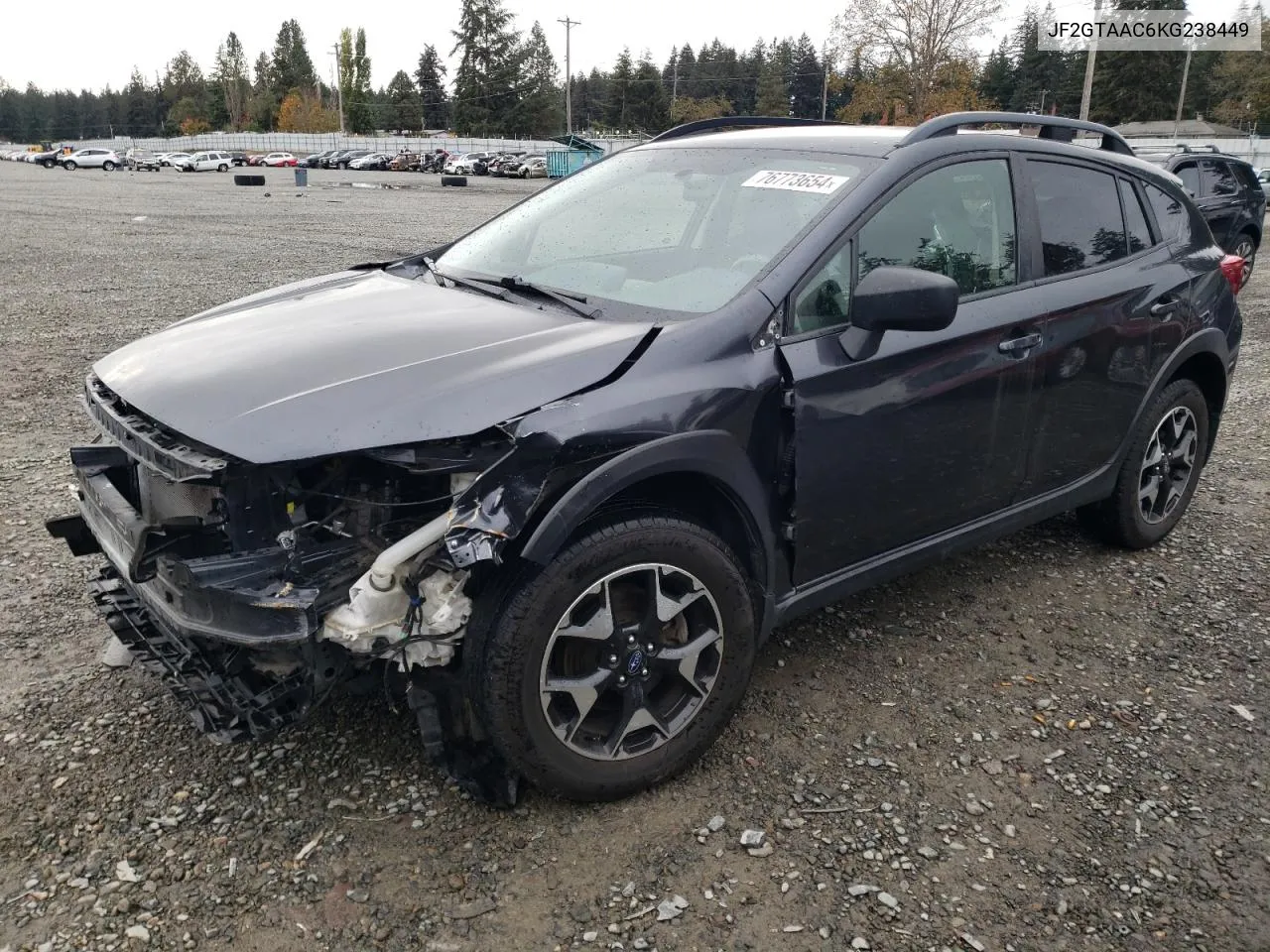 2019 Subaru Crosstrek VIN: JF2GTAAC6KG238449 Lot: 76773654