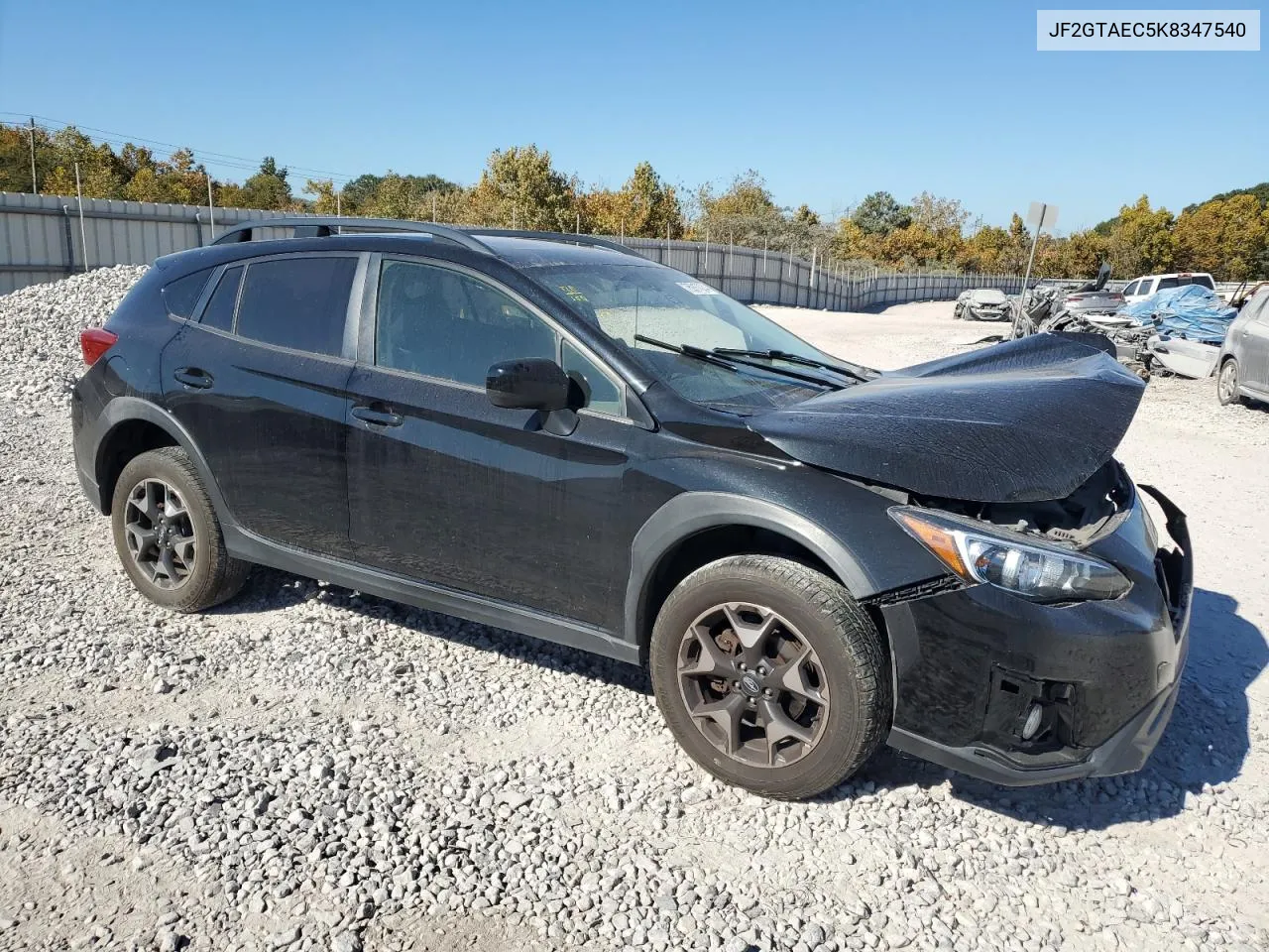 2019 Subaru Crosstrek Premium VIN: JF2GTAEC5K8347540 Lot: 76917074