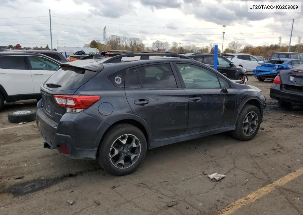 2019 Subaru Crosstrek Premium VIN: JF2GTACC4KG269809 Lot: 77073894